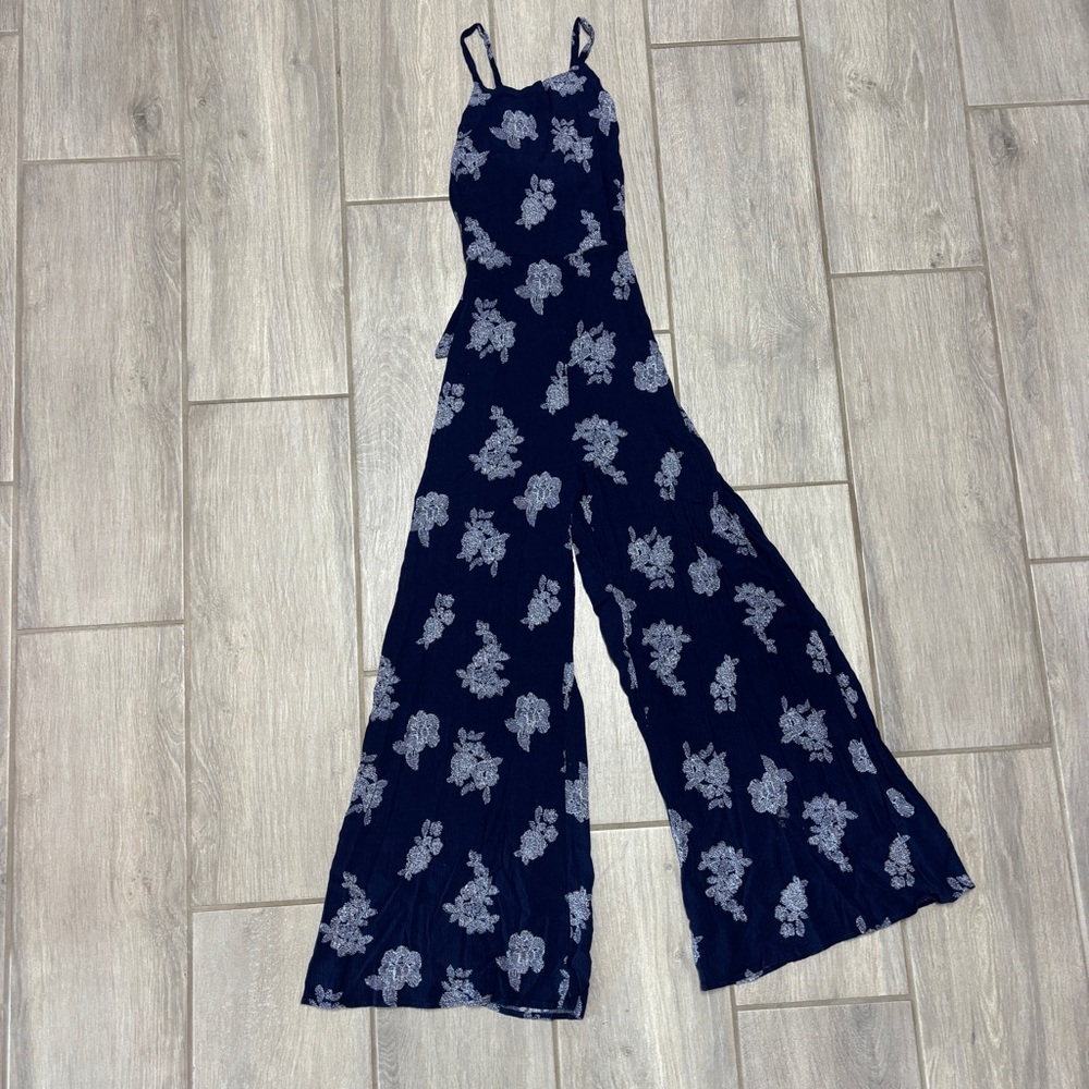 Audrey 3+1 Floral Tie-Back Jumpsuit – Size Small (Style PH3728)